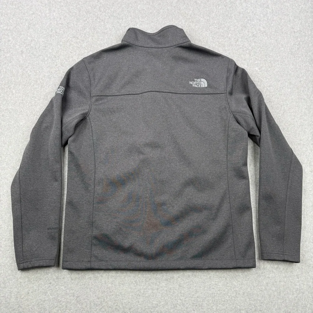 The North Face Jacket Mens‎ Medium Gray Windwall Apex Full Zip Softshell Outdoor